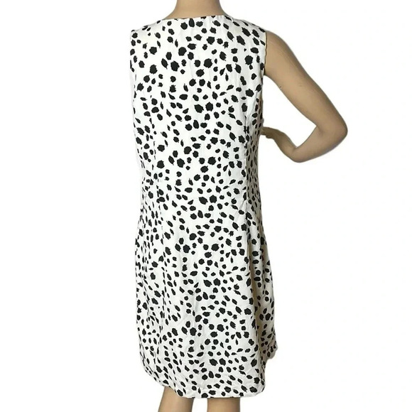 DESIGUAL pleated polka dots dress,sleeveless,B&W dalmatian,dots,pockets,like new - Picture 4 of 11